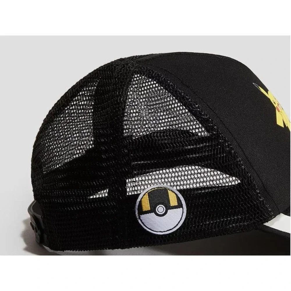 Pokemon Pikachu & Pichu Black Baseball Cap Hat Kids One Size